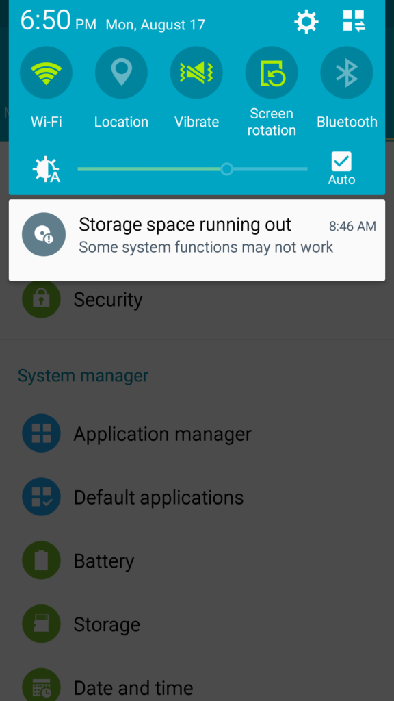 My phone says insufficient storage but I have space