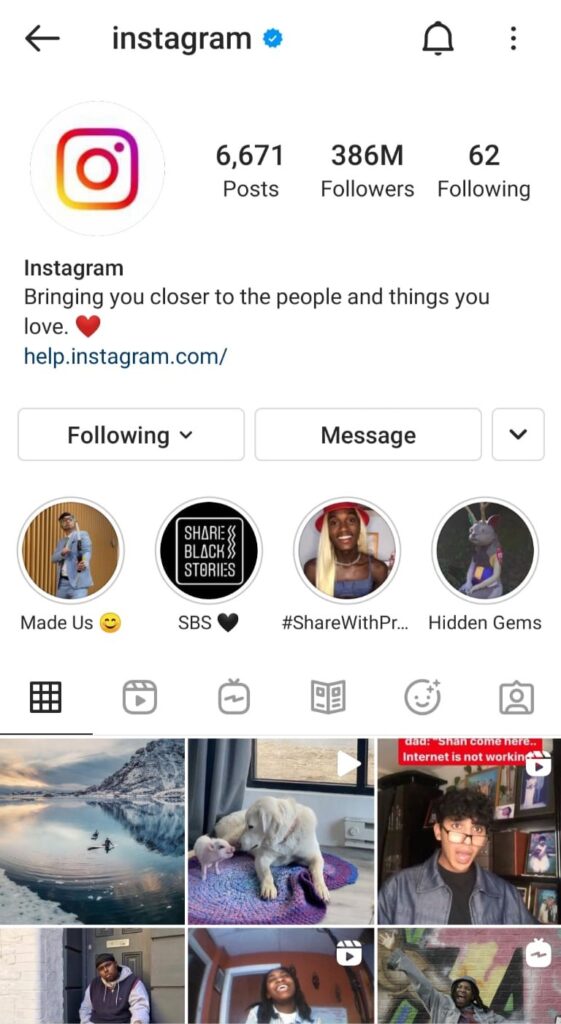 How to set up an Instagram page